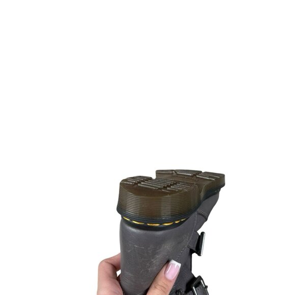 Dr Martens Kristy Gray Slouch Size US 5 Leather/Suede Boots - Picture 14 of 16